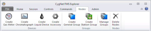 Nodes menu